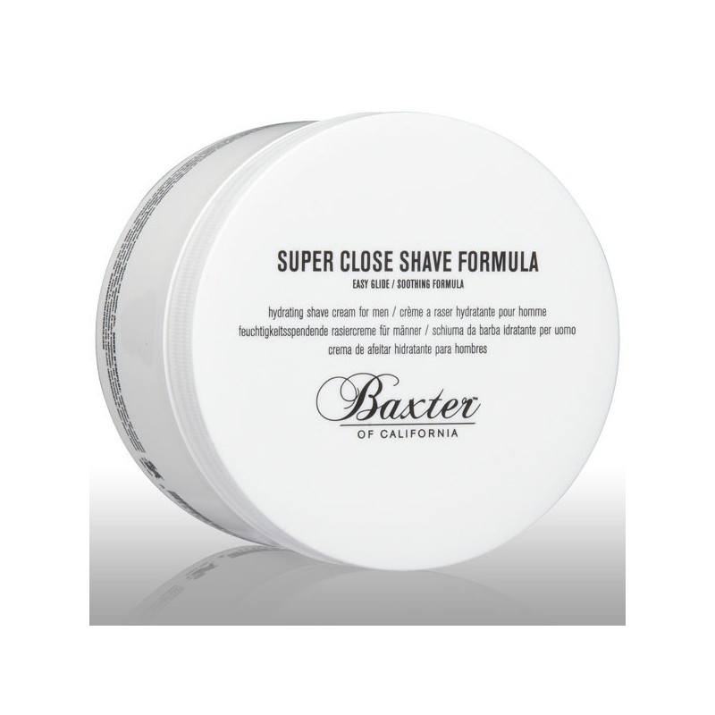 Crème de rasage hydratante Super Close Shave Baxter