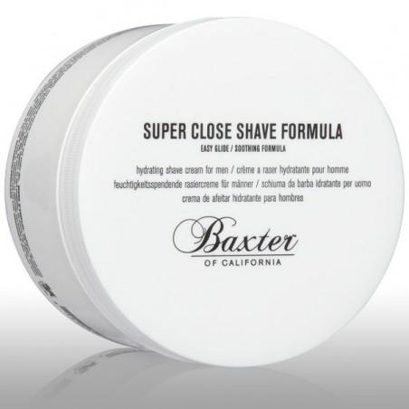 Crème de rasage hydratante Super Close Shave Baxter