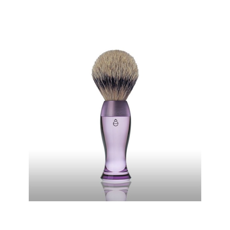 Blaireau de rasage 100% poil de blaireau naturel Mauve