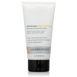 Formule rasage peau sensible sans mousse, évite irritations