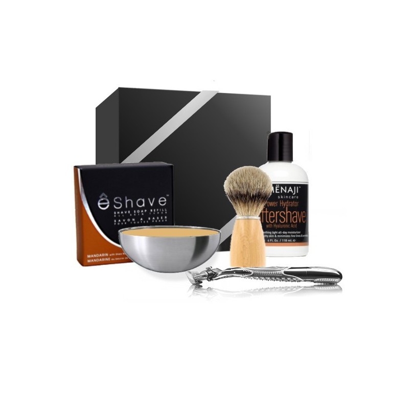 Kit du Barbier - Coffret complet de Rasage traditionnel