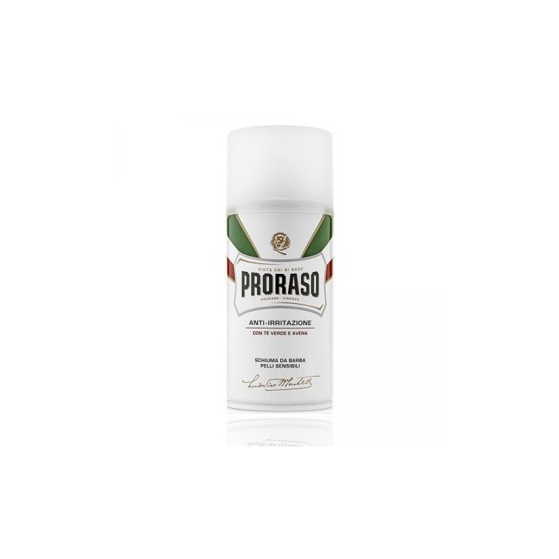 Mousse à raser Thé vert Peaux sensibles - Proraso