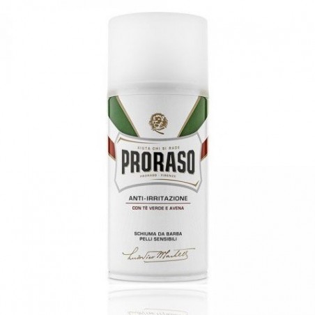 Mousse à raser Thé vert Peaux sensibles - Proraso