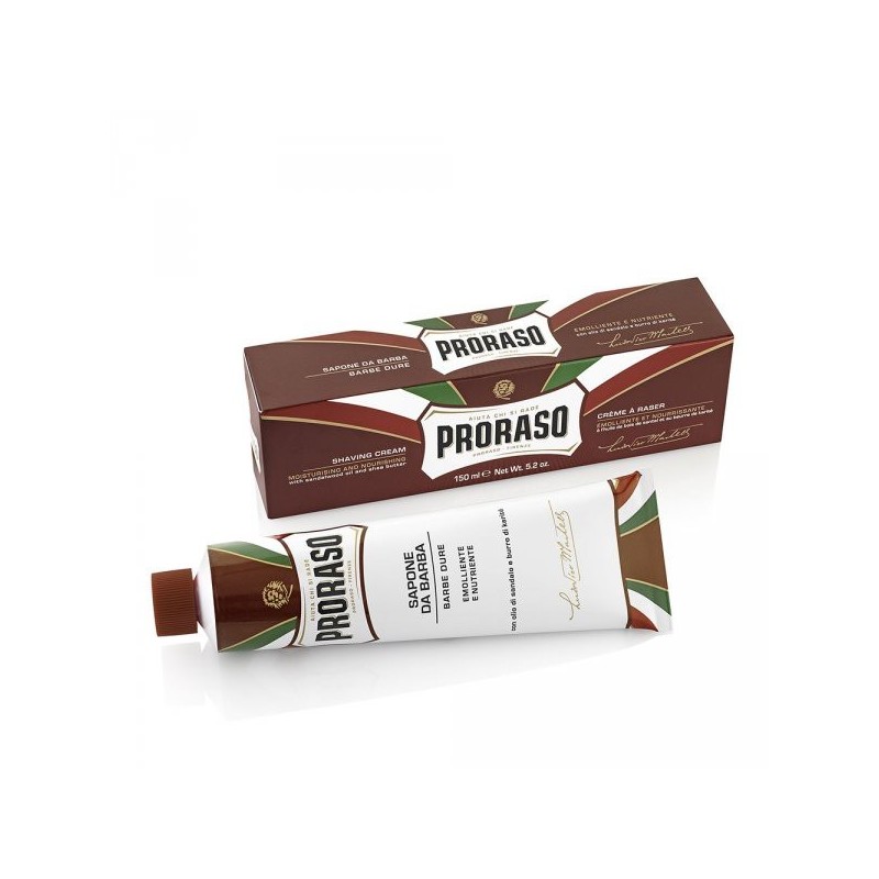 Crème à raser en tube Karité & Bois de santal - Proraso