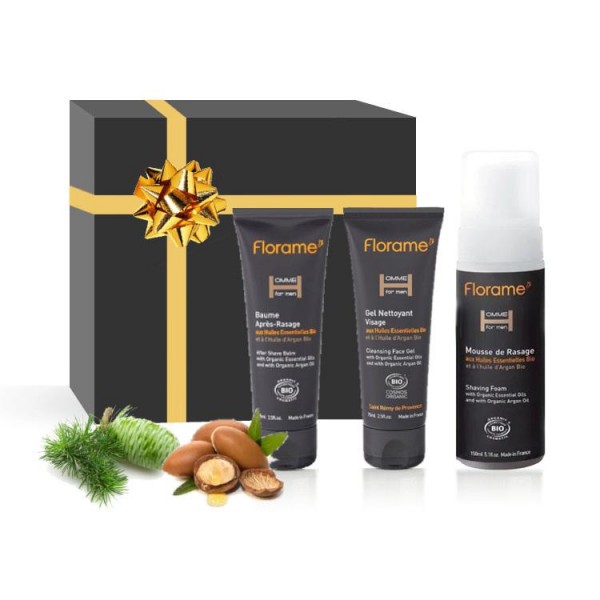 coffret cadeau cosmetique rasage homme florame