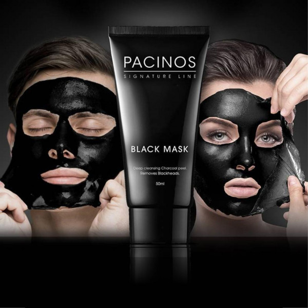 Black mask Peel-off au charbon - Masque purifiant anti-points noirs Pacinos