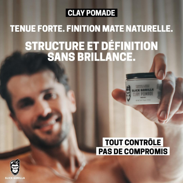 Pommade coiffante à l'argile Clay Pomade - Slick Gorilla